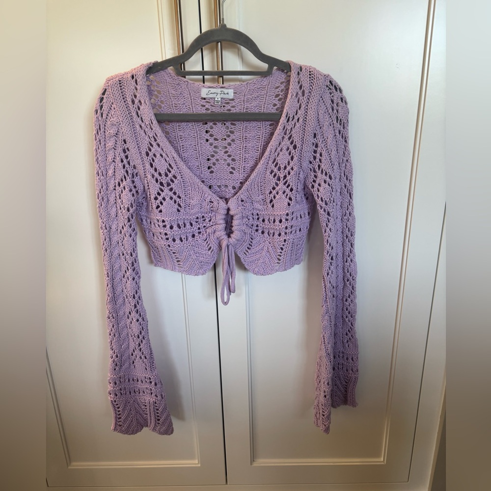 Emory Park Lilac Knit Sweater